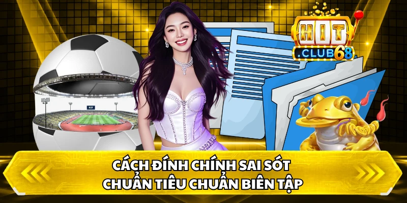 Cách đính chính sai sót chuẩn tiêu chuẩn biên tập